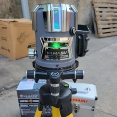 Máy Cân Mực Laser Xanh 5 Tia Yamasu YMS-S650 – 4 Tia Đứng + 1 Ngang + 1 Dọi Tâm – Có Remote & Chân Nhôm 1.2m – Hàng Chính Hãng Có VAT