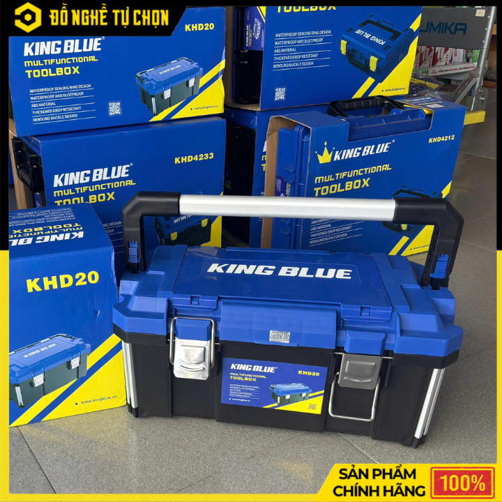 Thùng Đựng Đồ Nghề KHD20 – Kết Nối Linh Hoạt, Khóa & Bản Lề Inox, Tay Xách Nhôm Siêu Cứng | Hàng Chính Hãng, Có VAT