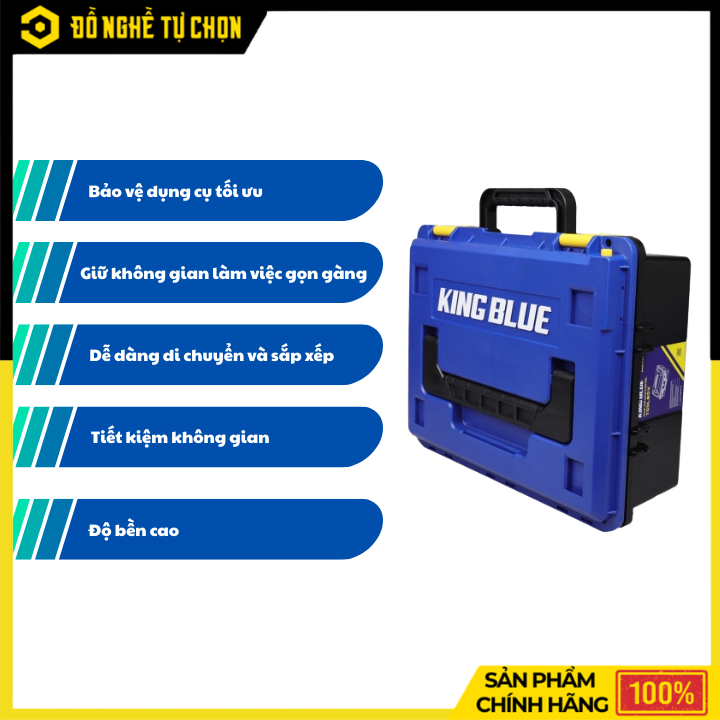 Thùng Đựng Đồ Nghề KHD4216 420x340x160mm – Nhựa ABS Chống Nước, Chống Va Đập, Kết Nối Linh Hoạt | Hàng Chính Hãng, Có VAT