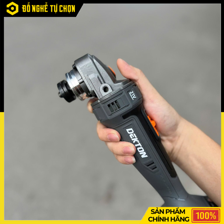[THÂN] Máy Mài Góc Dùng Pin Dekton M21-AG100CP (Chưa Pin & Sạc) – Động Cơ Không Chổi Than, Mạnh Mẽ, Linh Hoạt, Hàng Chính Hãng, Có VAT