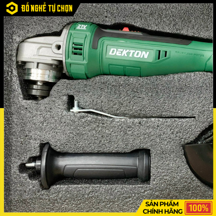 [THÂN] Máy Mài Góc Dùng Pin Dekton M21-AG100CP (Chưa Pin & Sạc) – Động Cơ Không Chổi Than, Mạnh Mẽ, Linh Hoạt, Hàng Chính Hãng, Có VAT