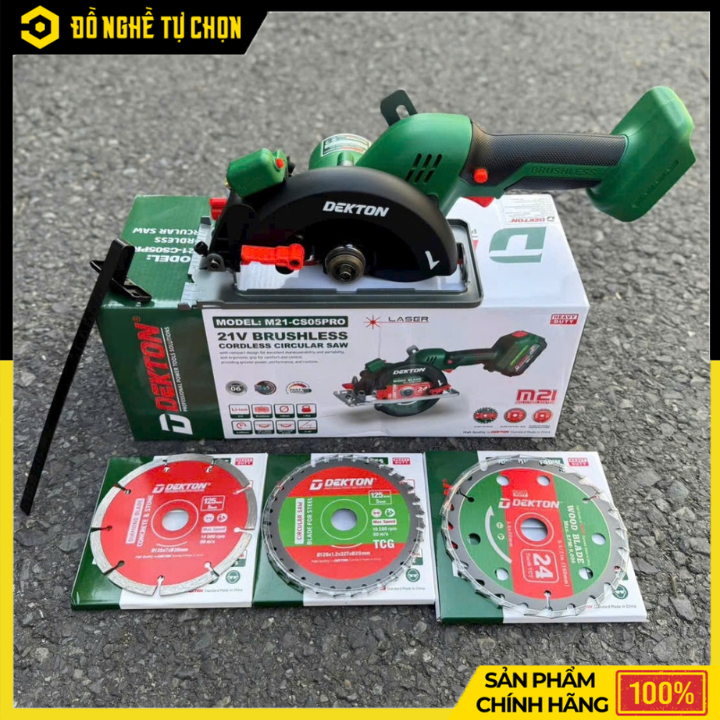 [THÂN] Máy Cắt Đa Năng Pin DEKTON M21-CS05PRO – Cắt Gỗ, Gạch, Kim Loại Linh Hoạt | Hàng Chính Hãng, Có VAT