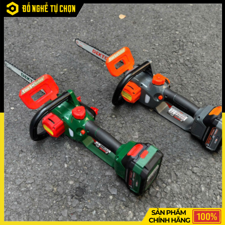[THÂN] Máy Cưa Xích 12 Inch Dùng Pin 21V Dekton M21-CS12BLC – Công Suất Mạnh 1200W, Cắt Nhanh Ổn Định, Hàng Chính Hãng, Có VAT