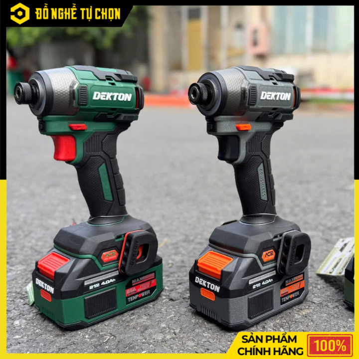 [THÂN] Máy Vặn Vít Dùng Pin 21V Dekton M21-CV250PROMAX – Lực Siết 250Nm, 4 Cấp Tốc Độ, Hiệu Suất Vượt Trội – Hàng Chính Hãng, Có VAT