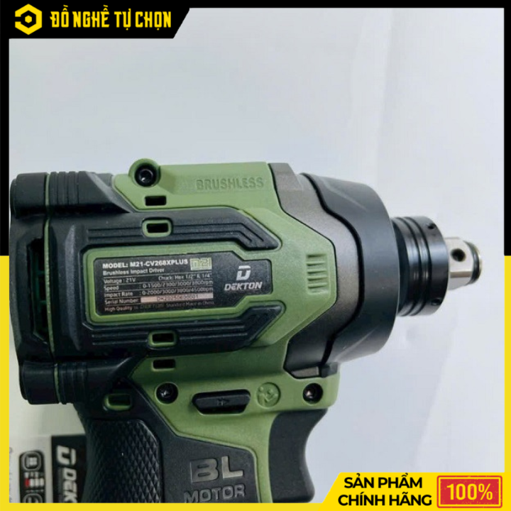 [Thân] Máy Chuyên Vít Pin Dekton Zen 4 M21-CV268XPLUS 268Nm Brushless | Hàng Chính Hãng, Có VAT