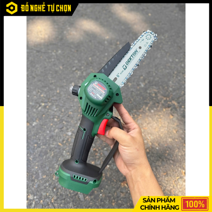Máy Cưa Xích Pin 6 Inch Dekton M21-CX06CP – Brushless, Siêu Nhẹ 0.85kg, Có Bình Nhớt | Hàng Chính Hãng, Có VAT