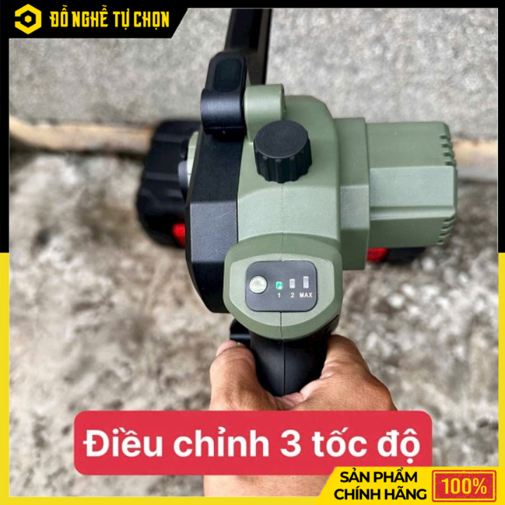 [THÂN] Máy Cưa Xích Dùng Pin 21V Dekton M21-CX10XPRO 10 Inch – Brushless Mạnh Mẽ, Điều Chỉnh 3 Tốc Độ, Cắt Nhanh Chính Xác, Hàng Chính Hãng, Có VAT