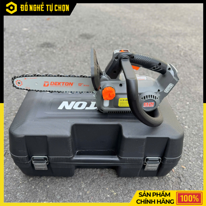Máy Cưa Xích Dùng Pin Dekton M21-CX12PRO 12 Inch – Motor Không Chổi Than, Cắt Mạnh Mẽ, An Toàn Cao, Hàng Chính Hãng, Có VAT
