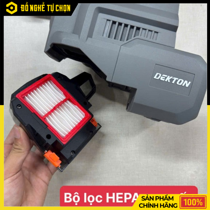 Máy Hút Bụi Dùng Cho Máy Khoan Dekton M21-DX2803PRO – Tích Hợp Cho Khoan Bê Tông, Lực Hút Mạnh, Bộ Lọc HEPA Cao Cấp - Hàng Chính Hãng, Có VAT