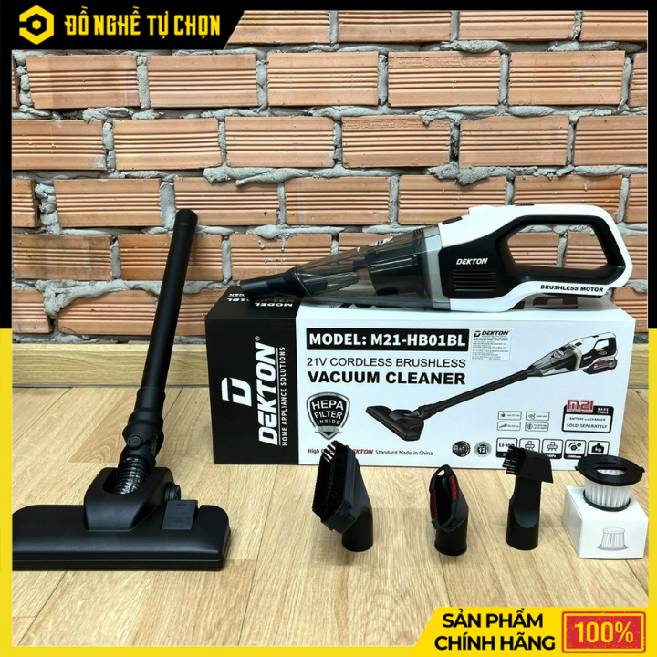 Máy Hút Bụi Dùng Pin 21V Dekton M21-HB01BL (Chưa Pin & Sạc) – Gọn Nhẹ, Lực Hút Mạnh, Hàng Chính Hãng, Có VAT