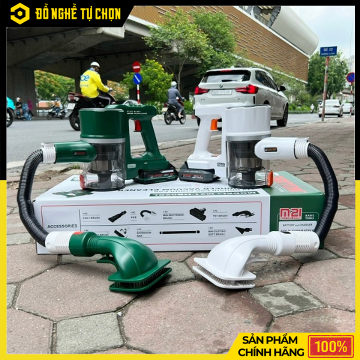 Máy Hút Bụi Dùng Pin Dekton M21-HB02BL (Chưa Pin & Sạc) – Lực Hút Mạnh, Động Cơ Không Chổi Than, Hàng Chính Hãng, Có VAT