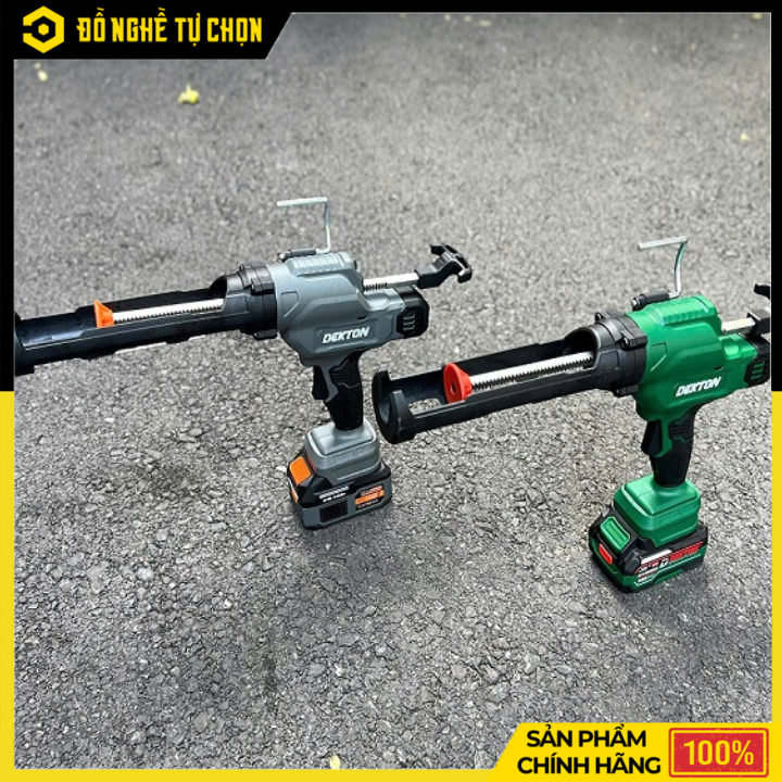 [THÂN] MÁY BƠM KEO SILICON DEKTON M21-MBK01PRO – LỰC ĐẨY 2500N – 6 TỐC ĐỘ – DÙNG PIN 21V (CHƯA PIN & SẠC) – HÀNG CHÍNH HÃNG CÓ VAT