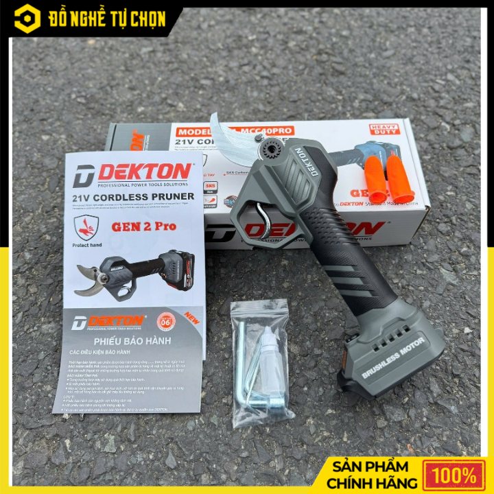 Kéo Cắt Cành Pin Dekton 21V M21-MCC28PRO / MCC28XPRO – Cắt 28mm, Brushless, Siêu Nhẹ | Hàng Chính Hãng, Có VAT