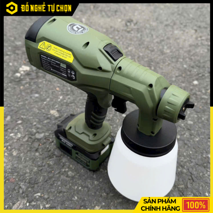 [THÂN] Máy Phun Sơn Dùng Pin Phổ Thông 21V Dekton M21-SPS1000 – Phun Mạnh, Đều Mịn, Linh Hoạt Mọi Không Gian, Hàng Chính Hãng, Có VAT