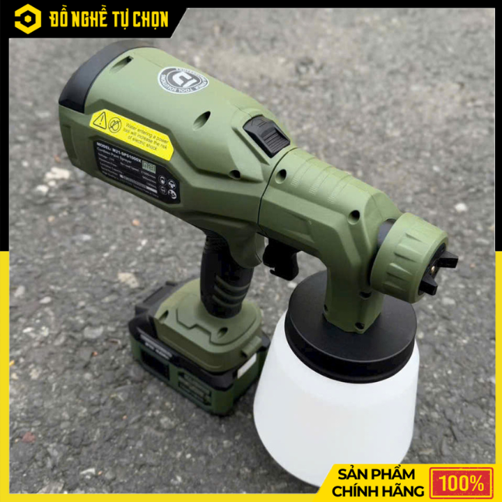 [THÂN] Máy Phun Sơn Dùng Pin Phổ Thông 21V Dekton M21-SPS1000 – Phun Mạnh, Đều Mịn, Linh Hoạt Mọi Không Gian, Hàng Chính Hãng, Có VAT
