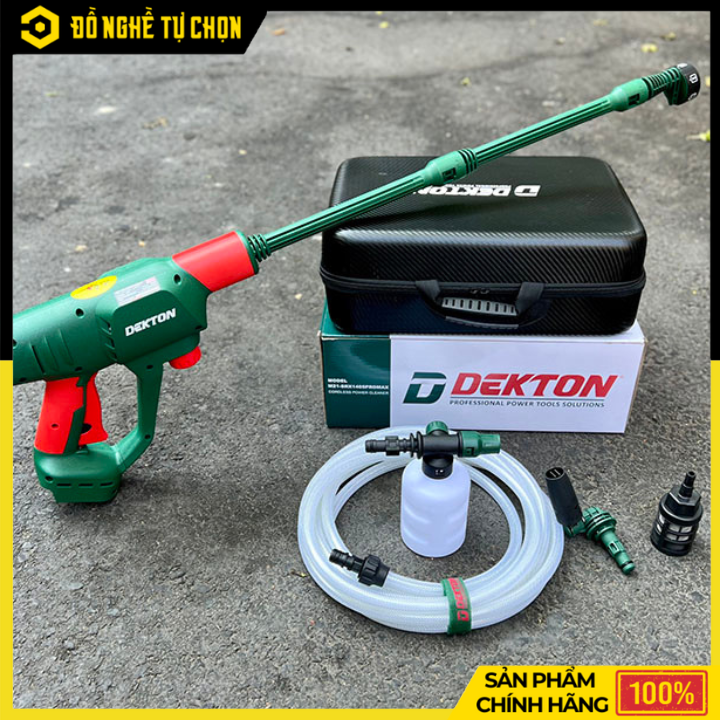 Máy rửa xe pin Dekton M21-SRX1405PROMAX – Áp lực mạnh 55 Bar, Motor Brushless, đa năng – tiện lợi - Hàng Chính Hãng Có VAT