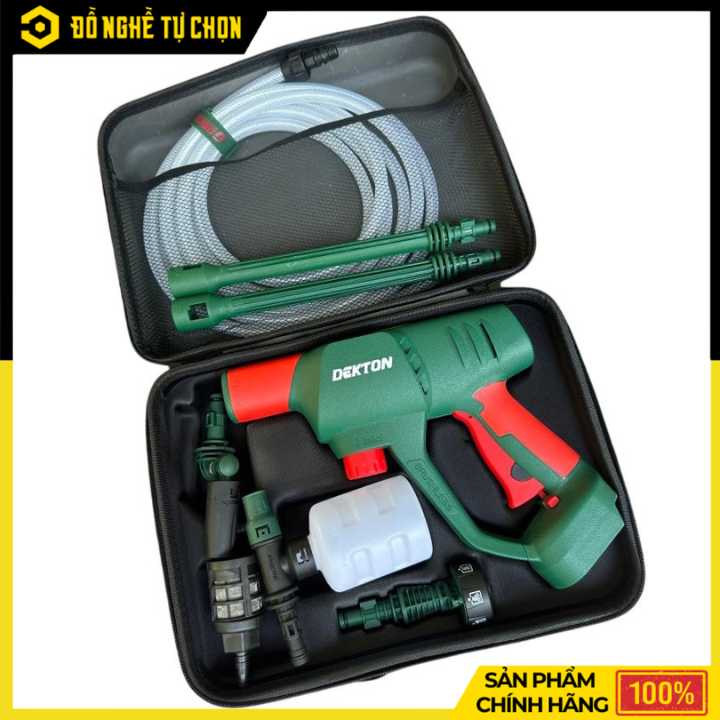 Máy rửa xe pin Dekton M21-SRX1405PROMAX – Áp lực mạnh 55 Bar, Motor Brushless, đa năng – tiện lợi - Hàng Chính Hãng Có VAT
