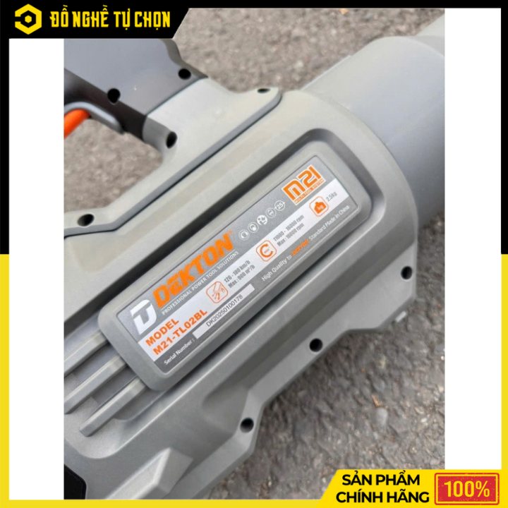 Máy Thổi Bụi & Thổi Lá Pin 21V Dekton M21-TL02BL – Gọn Nhẹ, Gió Mạnh Dọn Sạch Nhanh | Hàng Chính Hãng, Có VAT