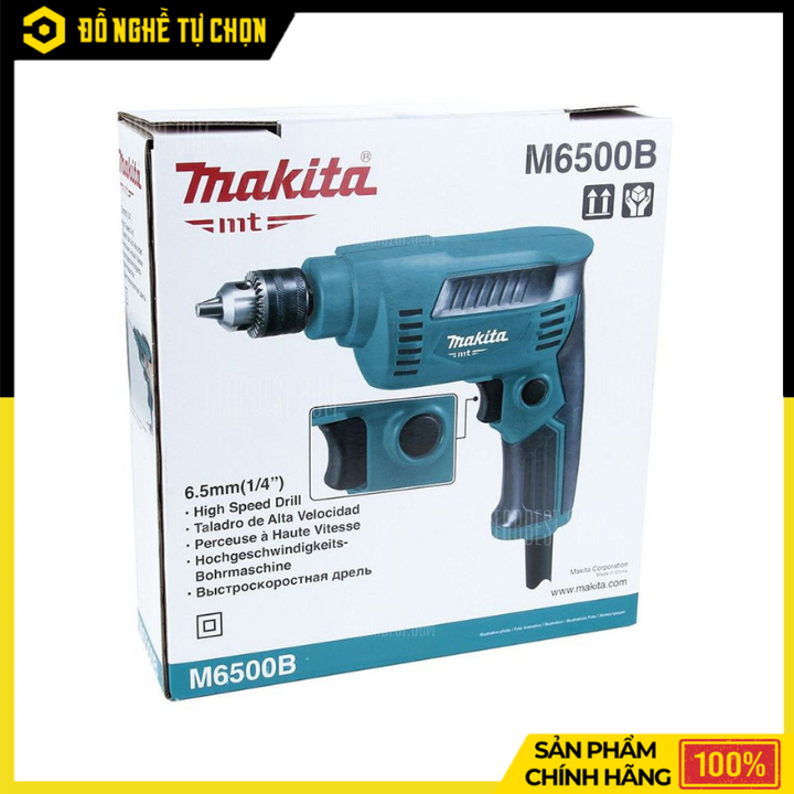 Máy Khoan Tốc Độ Cao Makita M6500B 230W 6.5mm – Nhỏ Gọn, Khoan Chính Xác, Lý Tưởng Cho Điện Dân Dụng & Nội Thất | Hàng Chính Hãng, Có VAT