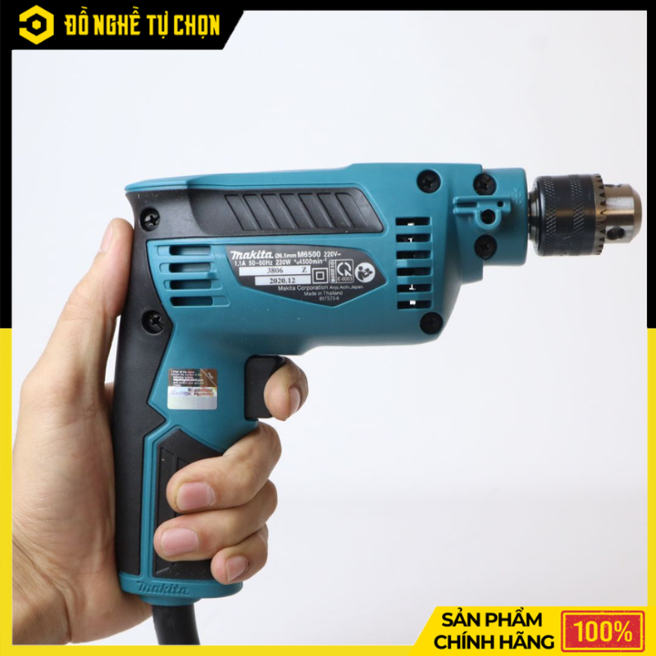 Máy Khoan Tốc Độ Cao Makita M6500B 230W 6.5mm – Nhỏ Gọn, Khoan Chính Xác, Lý Tưởng Cho Điện Dân Dụng & Nội Thất | Hàng Chính Hãng, Có VAT