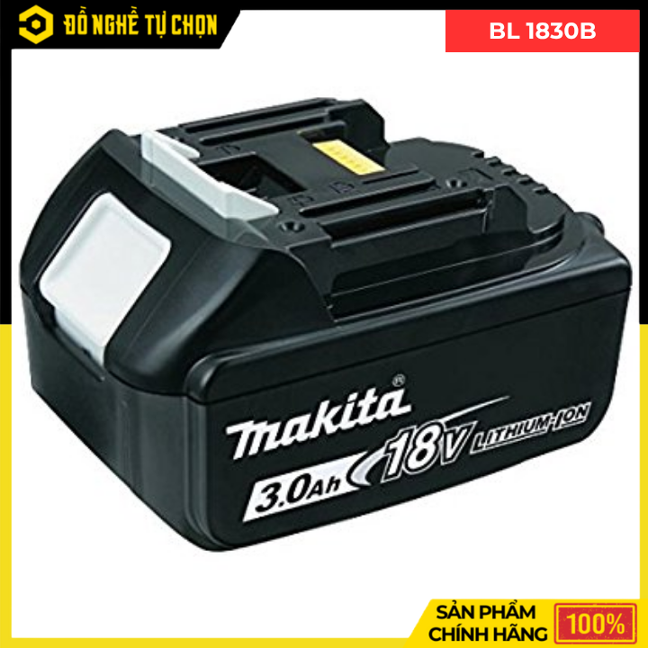 Combo Makita - Máy Khoan Búa Vặn Vít Dùng Pin DHP490+ Pin 3.0Ah + Đế Sạc Nhanh