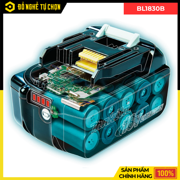 Pin Makita BL1830B – Pin 18V 3.0Ah Chính Hãng Dùng Cho Máy Dùng Pin Makita