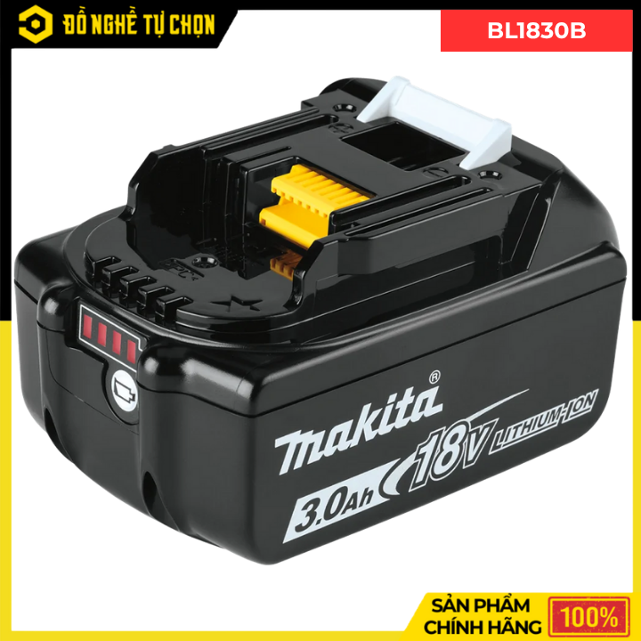 Pin Makita BL1830B – Pin 18V 3.0Ah Chính Hãng Dùng Cho Máy Dùng Pin Makita