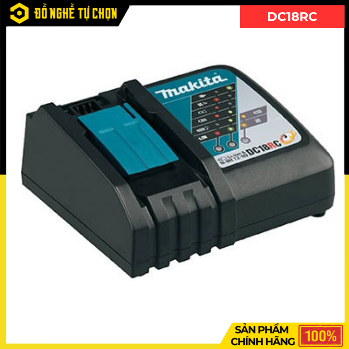Combo Makita - Máy Khoan Búa Vặn Vít Dùng Pin DHP490+ Pin 3.0Ah + Đế Sạc Nhanh