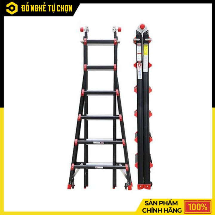 Thang Nhôm Gấp Đa Năng Nikawa NKB-48 Siêu Chắc Chắn, Chiều Cao Chữ A Tới 3.98m Cho Công Trình Chuyên Nghiệp | Hàng Chính Hãng, Có VAT