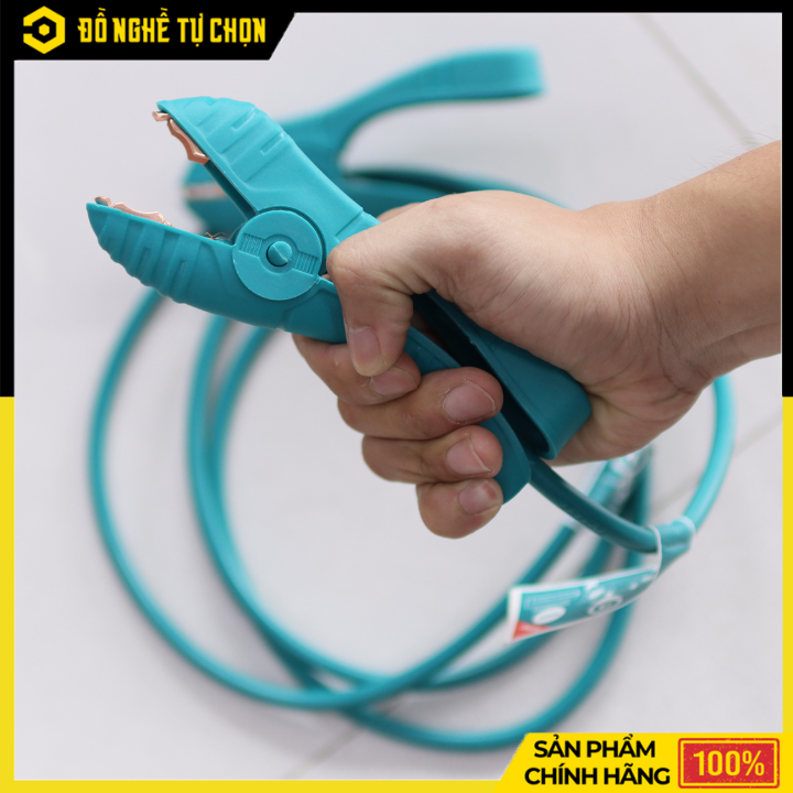 Dây cáp sạc bình ắc quy Total PBCA12001 – 200A – Dây đồng Ø8mm – Dài 2.5m – Hàng Chính Hãng Có VAT