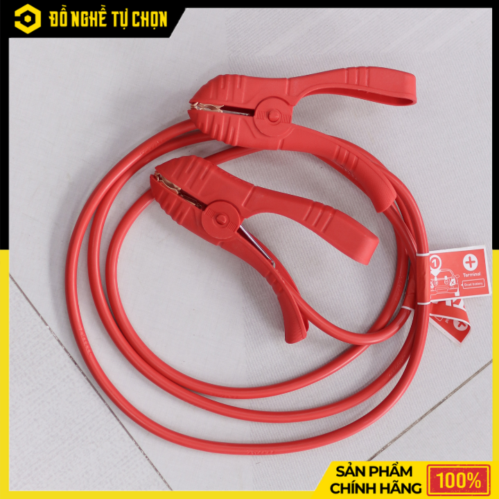 Dây cáp sạc bình ắc quy Total PBCA12001 – 200A – Dây đồng Ø8mm – Dài 2.5m – Hàng Chính Hãng Có VAT