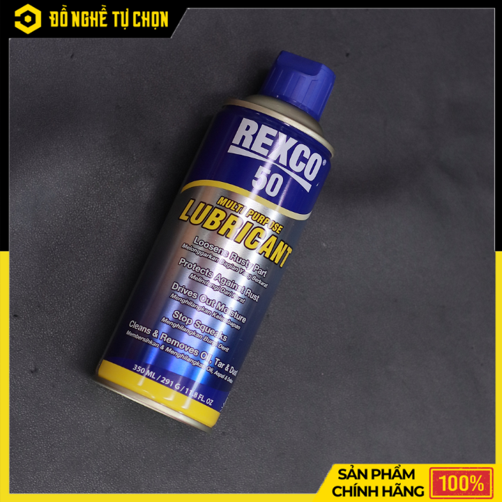 Dầu Đa Năng REXCO 50 – Chống Rỉ Sét, Bôi Trơn, Làm Sạch – 350ml – Hàng Chính Hãng Có VAT