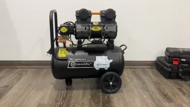 Máy Nén Khí YMS 50N-2 – 4.0HP – Bình 50L – 2 Động Cơ / 4 Cửa Nạp Khí – Lên Hơi Nhanh 46s – Hàng Chính Hãng Có VAT