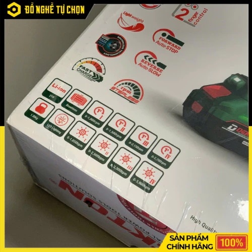 [THÂN] Máy vặn bu lông cầm tay hoạt động bằng pin hiệu DEKTON; Model: M21-IW550PRO - Hàng Chính Hãng, Có VAT