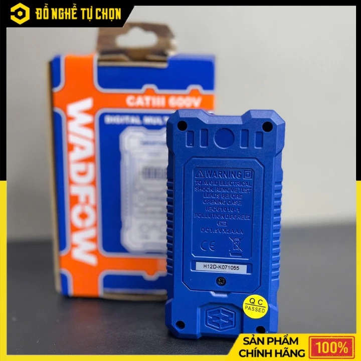 Đồng Hồ Vạn Năng Kỹ Thuật Số Wadfow WDM1501 – 600V – Hiển Thị RMS 2000 Số – Phạm Vi Tự Động – Hàng Chính Hãng Có VAT