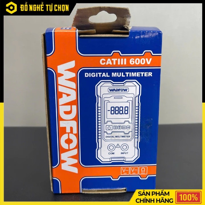 Đồng Hồ Vạn Năng Kỹ Thuật Số Wadfow WDM1501 – 600V – Hiển Thị RMS 2000 Số – Phạm Vi Tự Động – Hàng Chính Hãng Có VAT