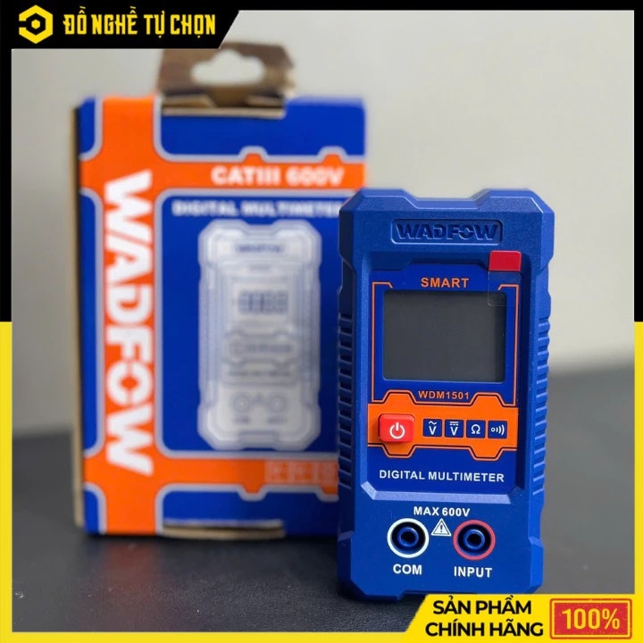 Đồng Hồ Vạn Năng Kỹ Thuật Số Wadfow WDM1501 – 600V – Hiển Thị RMS 2000 Số – Phạm Vi Tự Động – Hàng Chính Hãng Có VAT