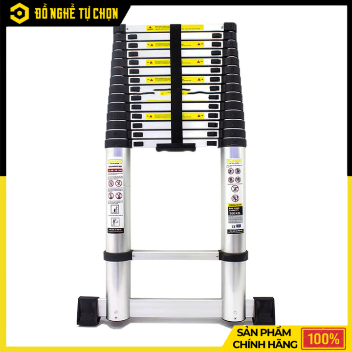 Thang Nhôm Rút Đơn 6m Sumika SK600 Siêu Cao, Chịu Tải 300kg | Hàng Chính Hãng, Có VAT