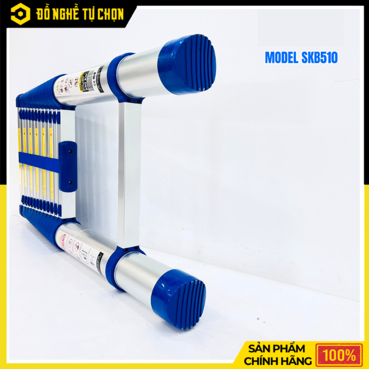 Thang Nhôm Rút Gọn Sumika SKB510 Đai Xanh 5.1m | Hàng Chính Hãng, Có VAT