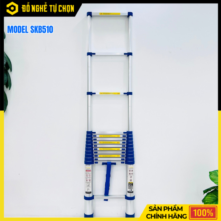 Thang Nhôm Rút Gọn Sumika SKB510 Đai Xanh 5.1m | Hàng Chính Hãng, Có VAT