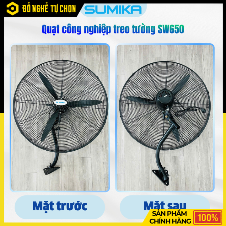 Quạt Treo Tường Công Nghiệp Sumika SW650 150W Sải Cánh 650mm | Hàng Chính Hãng, Có VAT