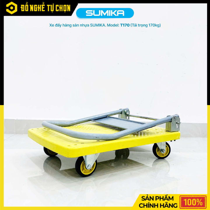 Xe Đẩy Hàng Sàn Nhựa SUMIKA T170 – Gọn Nhẹ, Chở Hàng 170kg | Hàng Chính Hãng, Có VAT