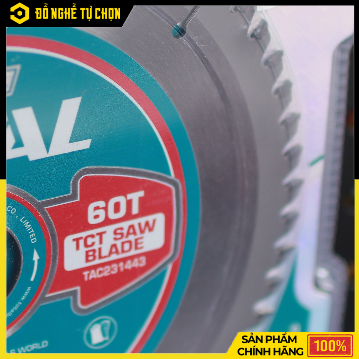 Lưỡi Cưa Gỗ TCT Total TAC231443 – 180mm x 60T – Hàng Chính Hãng Có VAT