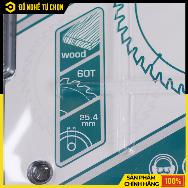 Lưỡi Cưa Gỗ TCT Total TAC231443 – 180mm x 60T – Hàng Chính Hãng Có VAT