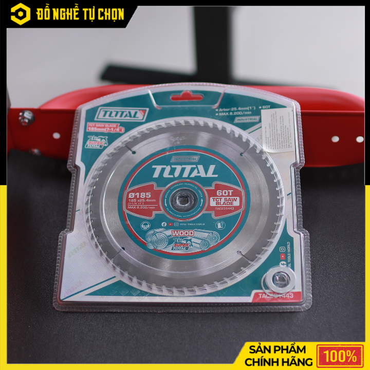 Lưỡi Cưa Gỗ TCT Total TAC231443 – 180mm x 60T – Hàng Chính Hãng Có VAT