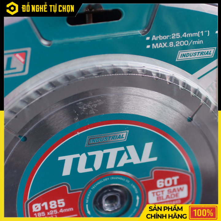 Lưỡi Cưa Gỗ TCT Total TAC231443 – 180mm x 60T – Hàng Chính Hãng Có VAT