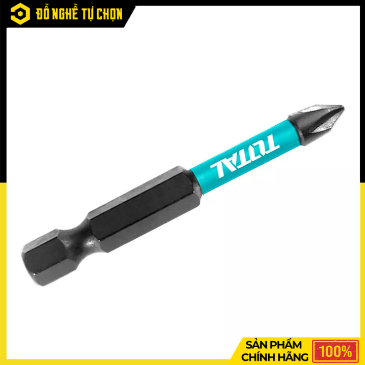 Bộ Mũi Bắt Vít Có Từ PH2x50mm Total TACIM16PH223 | Hàng Chính Hãng, Có VAT