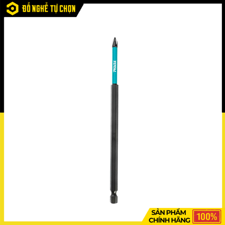 Mũi Bắt Vít PH2x100mm Total S2 Nam Châm TACIM71PH2100 | Hàng Chính Hãng, Có VAT
