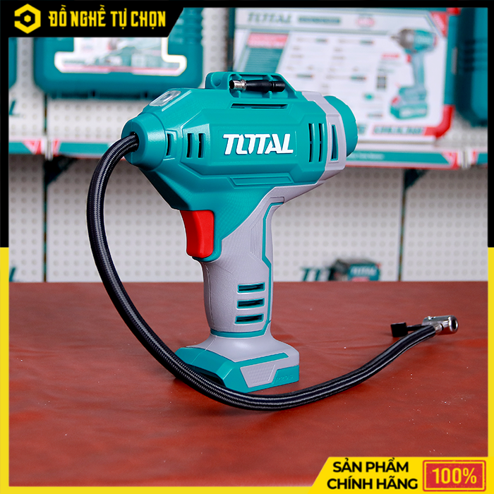 Máy Bơm Hơi Pin Total TACLI2018 (KHÔNG KÈM PIN - SẠC)  – 20V – Áp Suất 150PSI – Có Đèn LED – Hàng Chính Hãng Có VAT