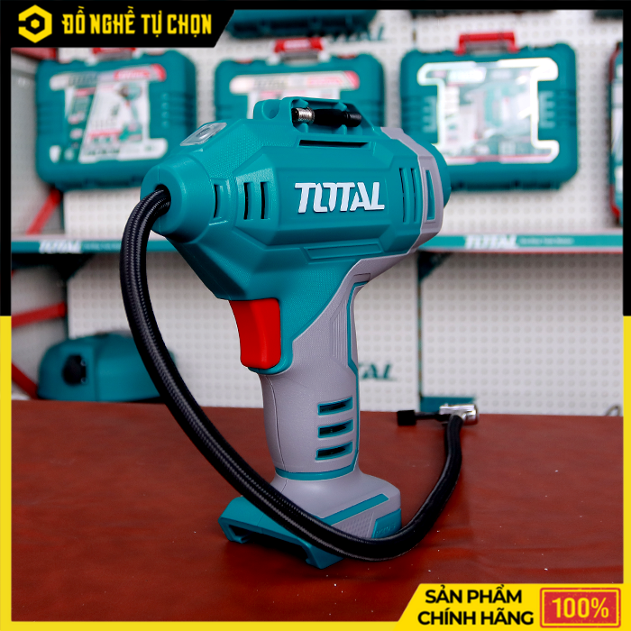 Máy Bơm Hơi Pin Total TACLI2018 (KHÔNG KÈM PIN - SẠC)  – 20V – Áp Suất 150PSI – Có Đèn LED – Hàng Chính Hãng Có VAT